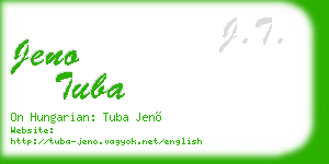 jeno tuba business card